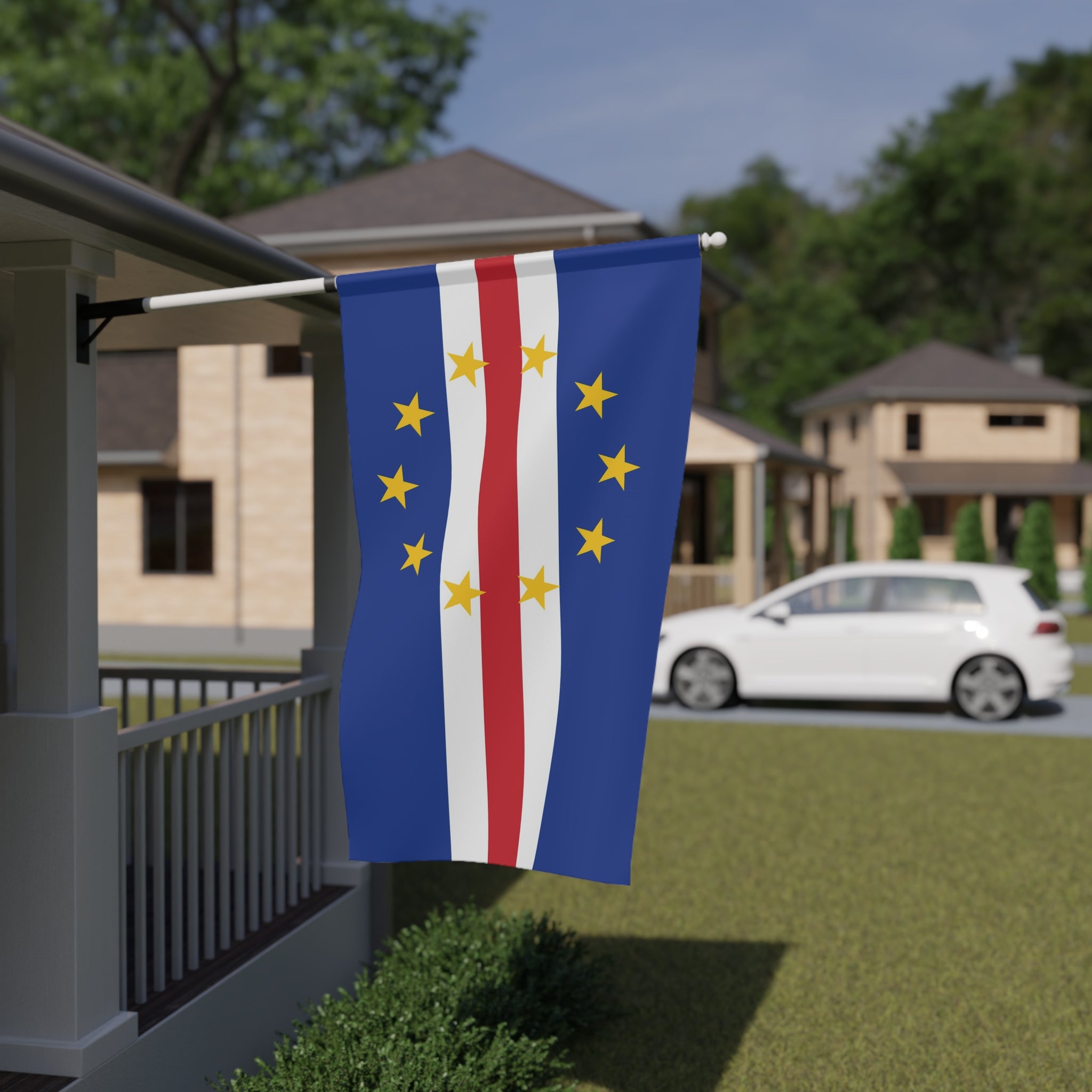 Flag House Banner - Cape Verde Flag Design