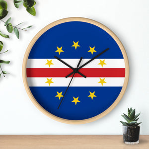 Cape Verding Flag Wall Clock