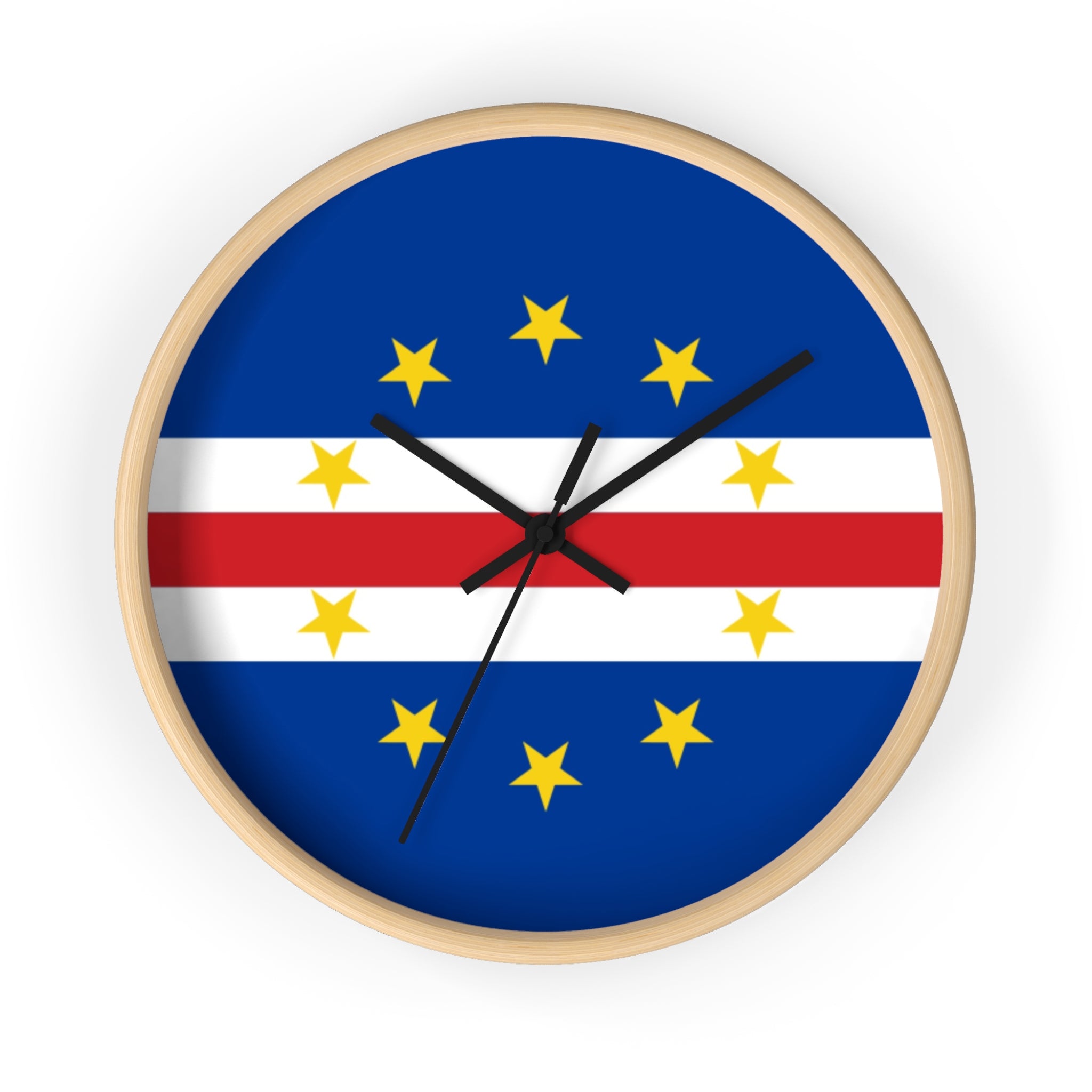 Cape Verding Flag Wall Clock