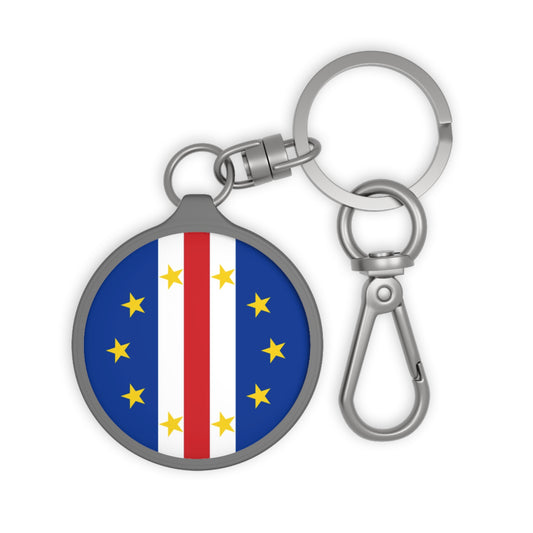 Cape Verde Flag Keyring Tag - Stylish Accessory for Travelers